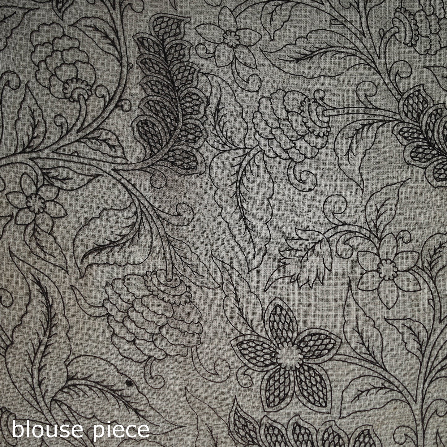 Kalamkari Printed Kota Doria Cotton Saree 28