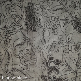 Kalamkari Printed Kota Doria Cotton Saree 28