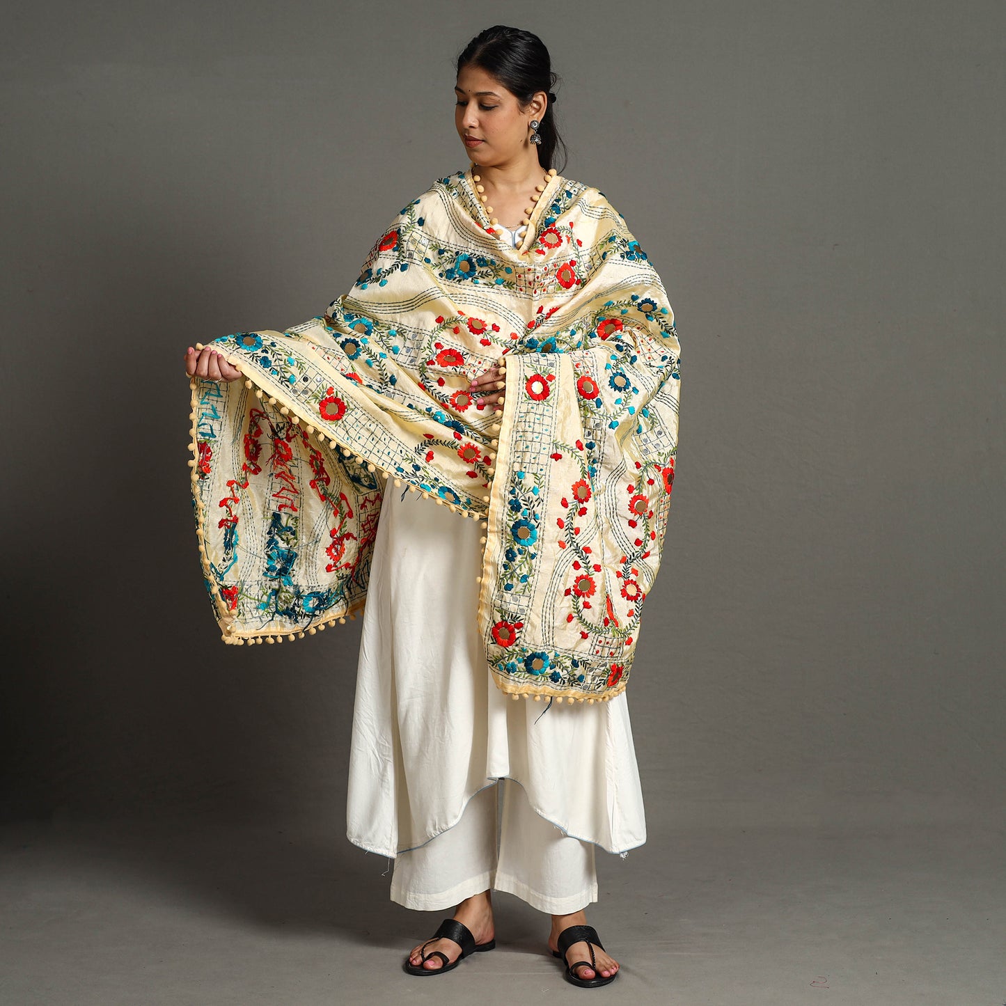 Phulkari Embroidered Dupatta