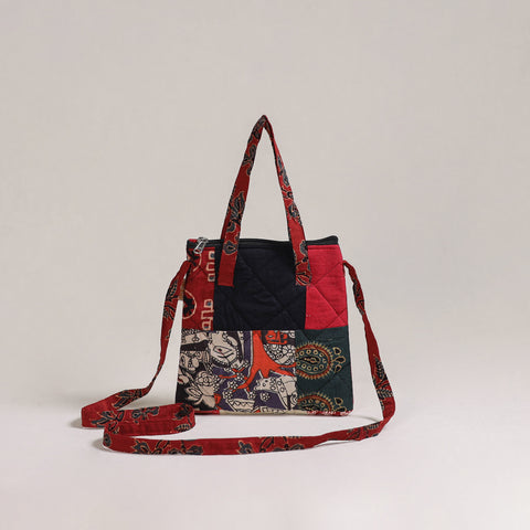 Multicolor - Handcrafted Quilted Patchwork Sling Bag 05
