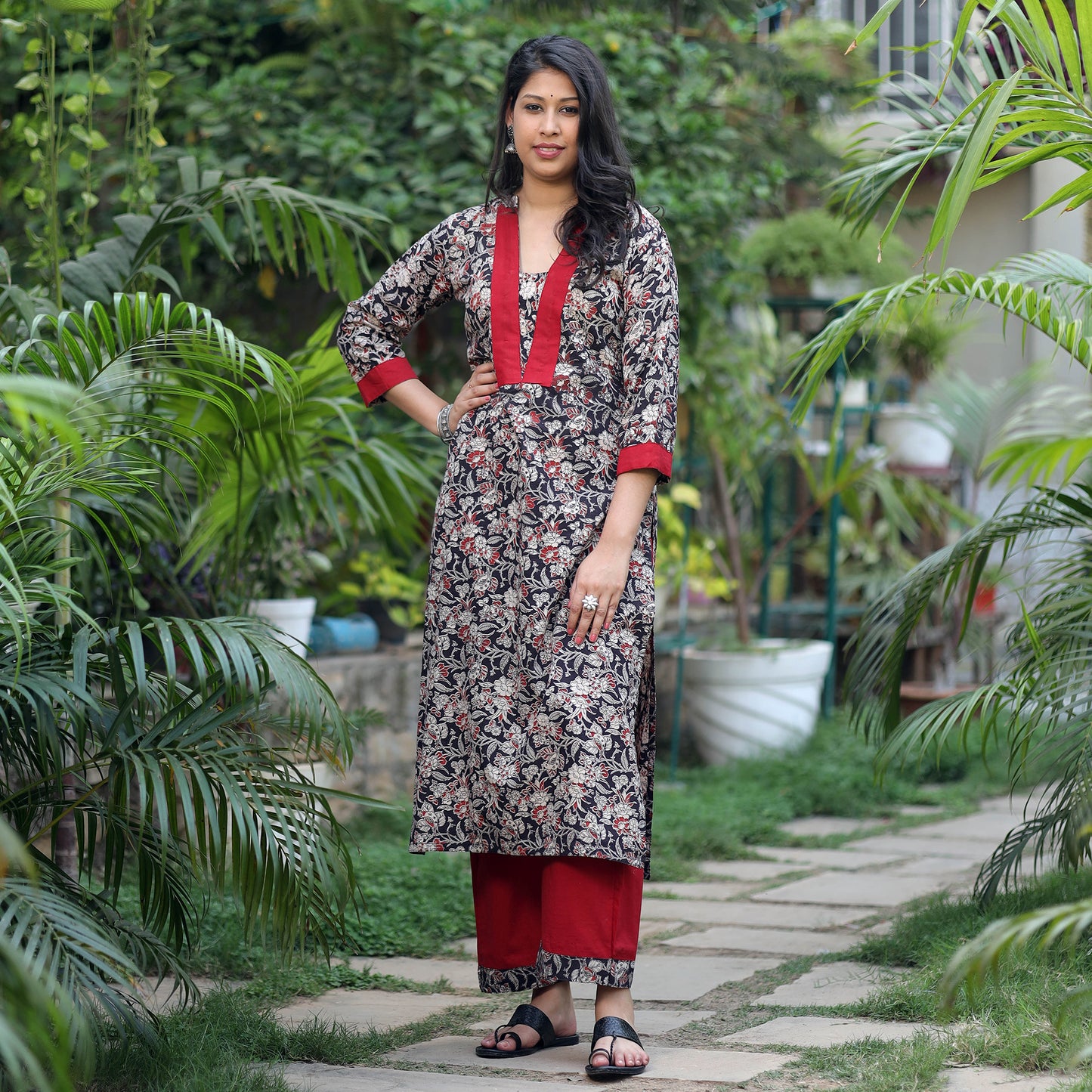 Kalamkari Kurta with Palazzo Set