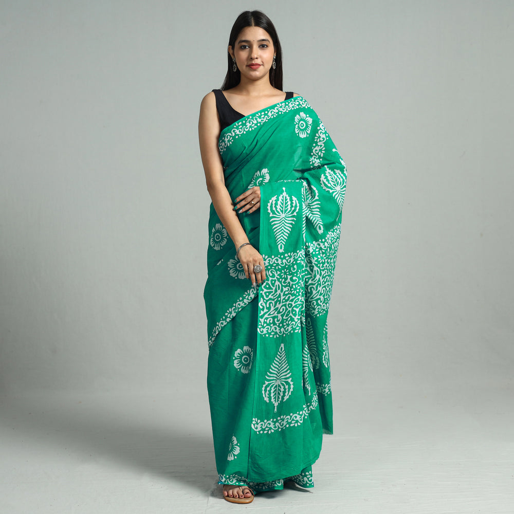 Batik Print Saree