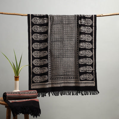Handloom Cotton Natural Dyed Hand Block Bagh Print Towel 111