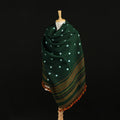 Kutch Handwoven Clamp Dyed Shibori Desi Wool Shawl 53