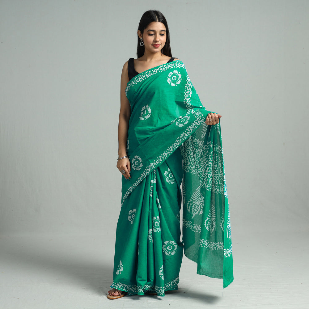 Batik Print Saree