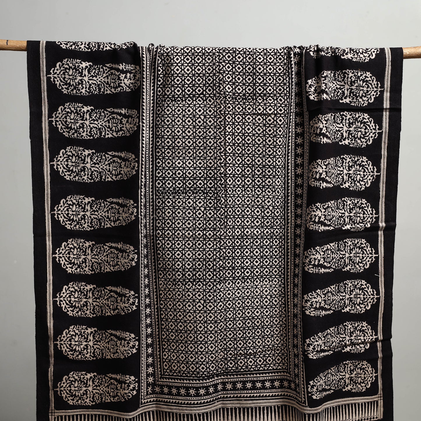 Handloom Cotton Natural Dyed Hand Block Bagh Print Towel 111