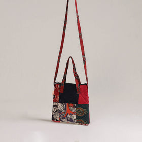 Multicolor - Handcrafted Quilted Patchwork Sling Bag 05
