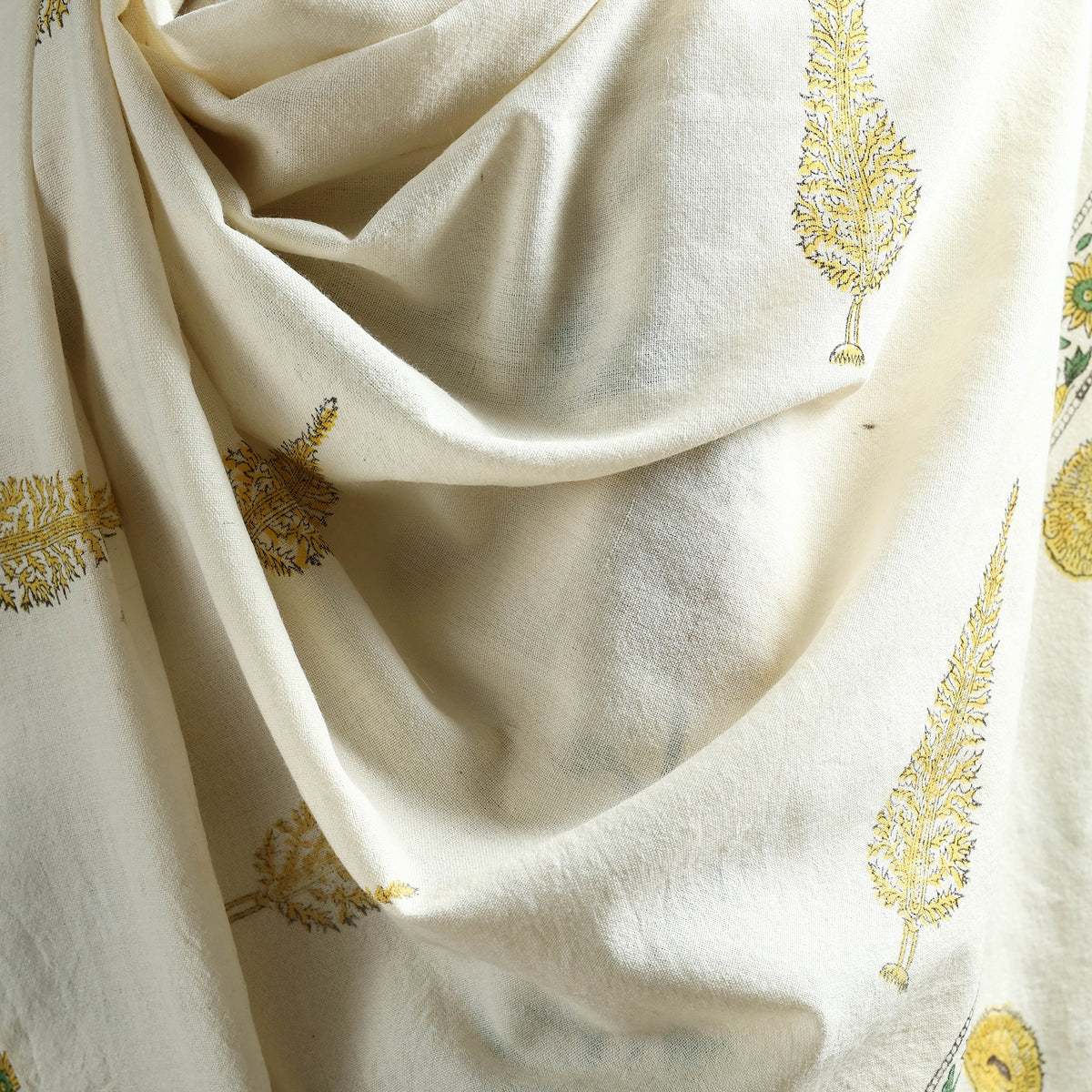 Floral Sanganeri Print Pure Merino Wool Handwoven Shawl 31