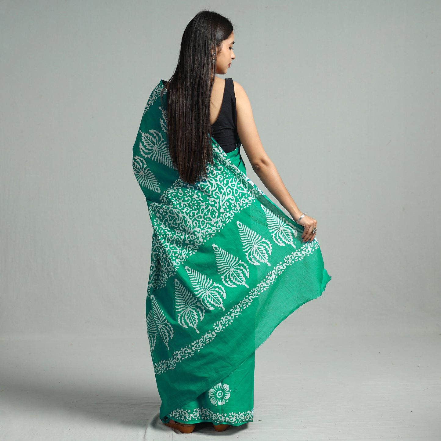 Batik Print Saree