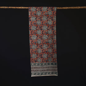 Pedana Block Print Natural Dyed Cotton Kalamkari Stole 35