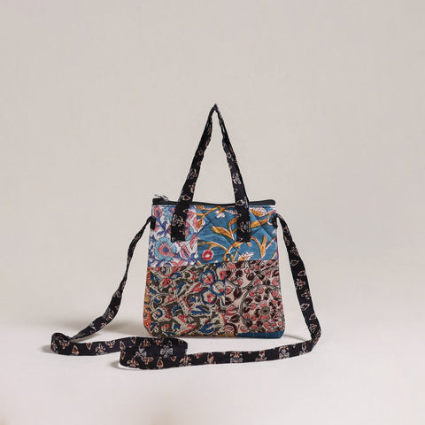 Multicolor - Handcrafted Quilted Patchwork Sling Bag 06