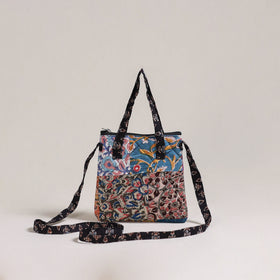 Multicolor - Handcrafted Quilted Patchwork Sling Bag 06