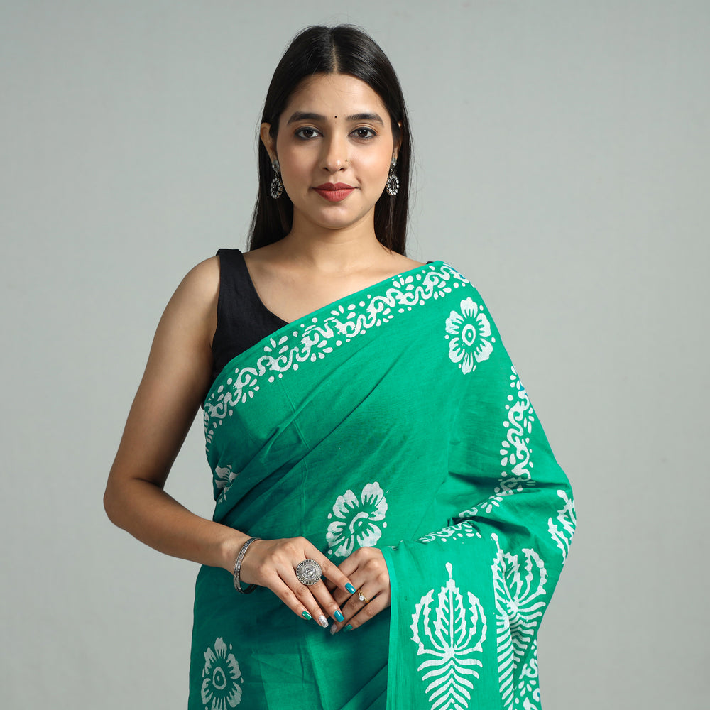 Batik Print Saree