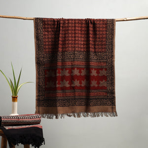 Multicolor - Bagh Hand Block Print Cotton Handloom Towel 70