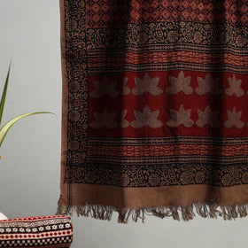 Multicolor - Bagh Hand Block Print Cotton Handloom Towel 70