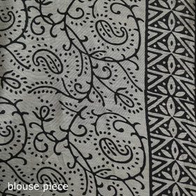 Bagru Hand Block Print Natural Dyed Mulberry Silk Saree 18