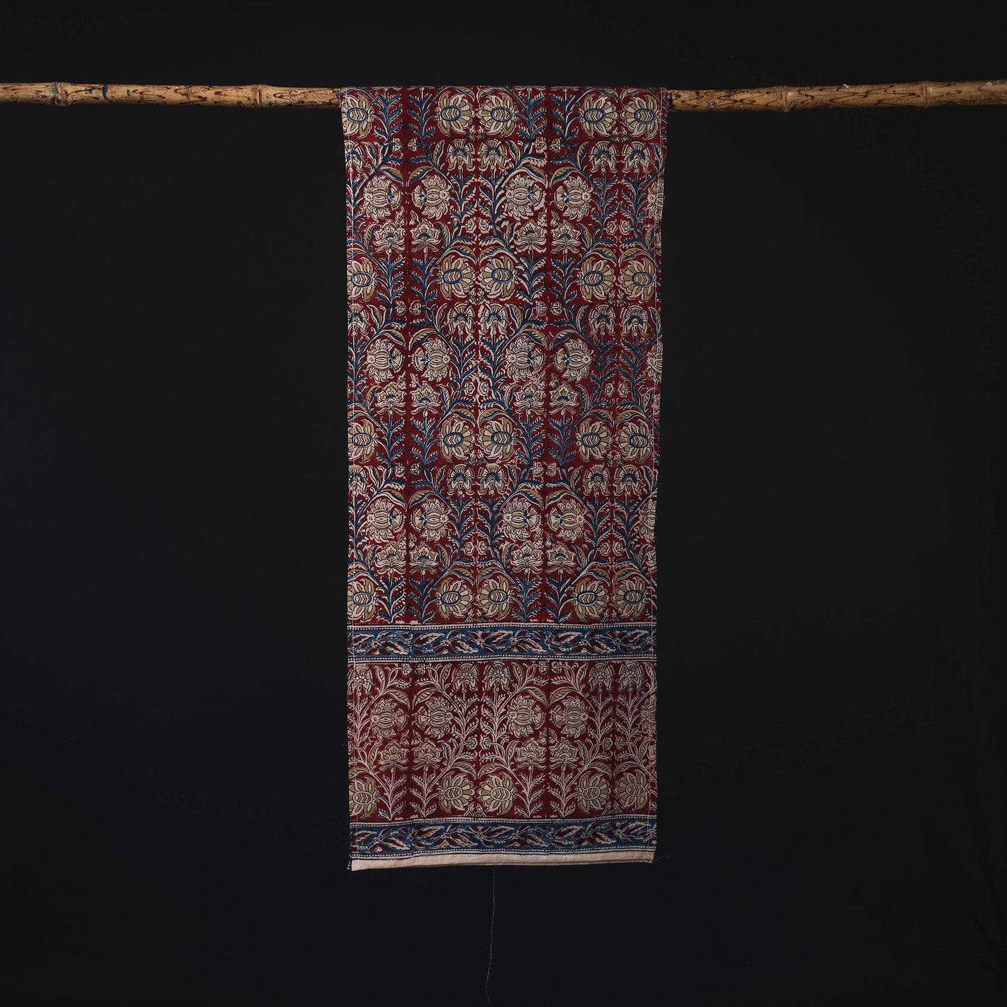 Pedana Block Print Natural Dyed Cotton Kalamkari Stole 31
