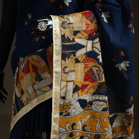Kalamkari Printed Kota Doria Cotton Saree 30