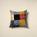 Multicolor - handcrafted cotton patchwork cushion cover 11