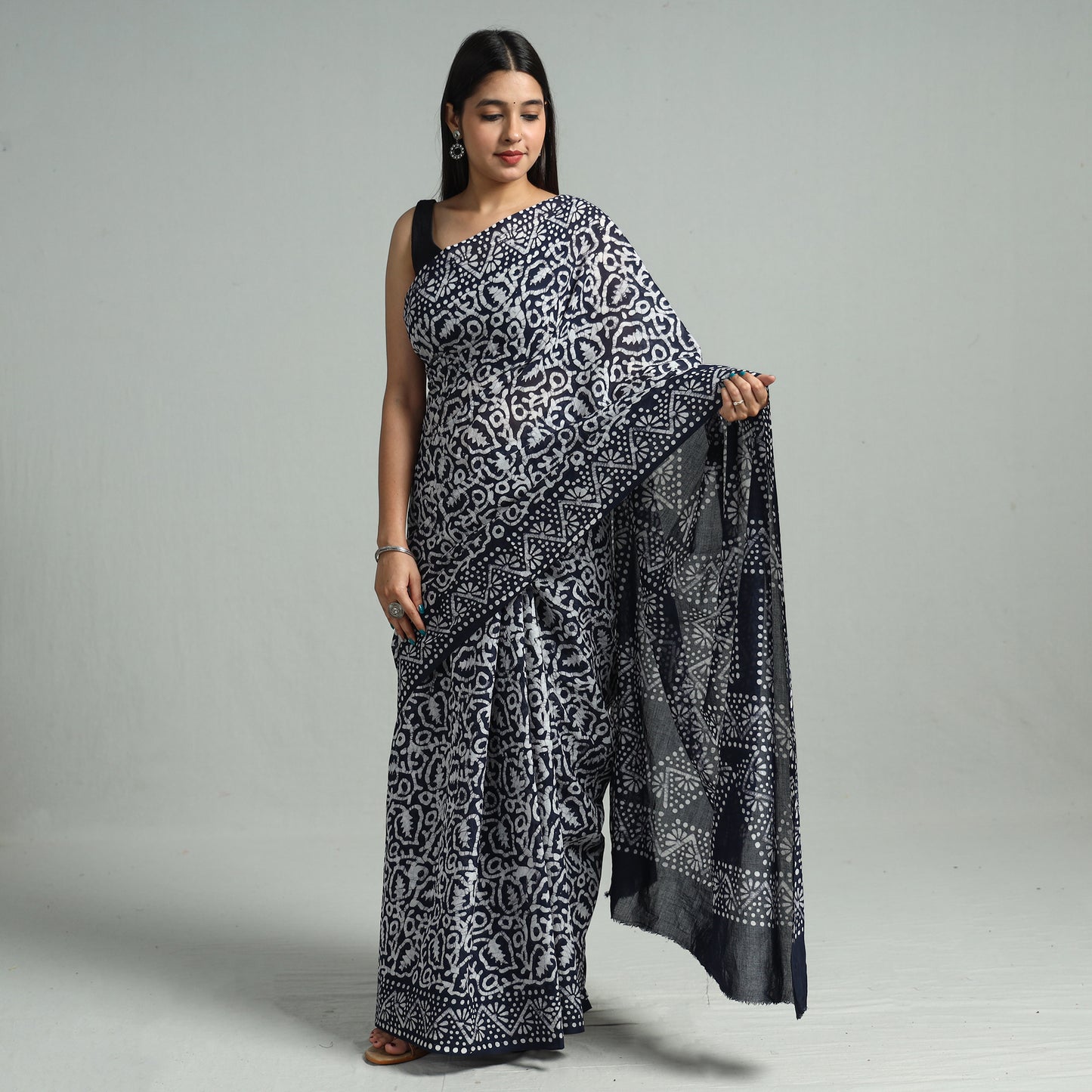 Batik Print Saree