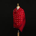 Kutch Handwoven Clamp Dyed Shibori Desi Wool Shawl 55