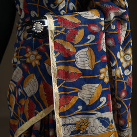 Kalamkari Printed Kota Doria Cotton Saree 31