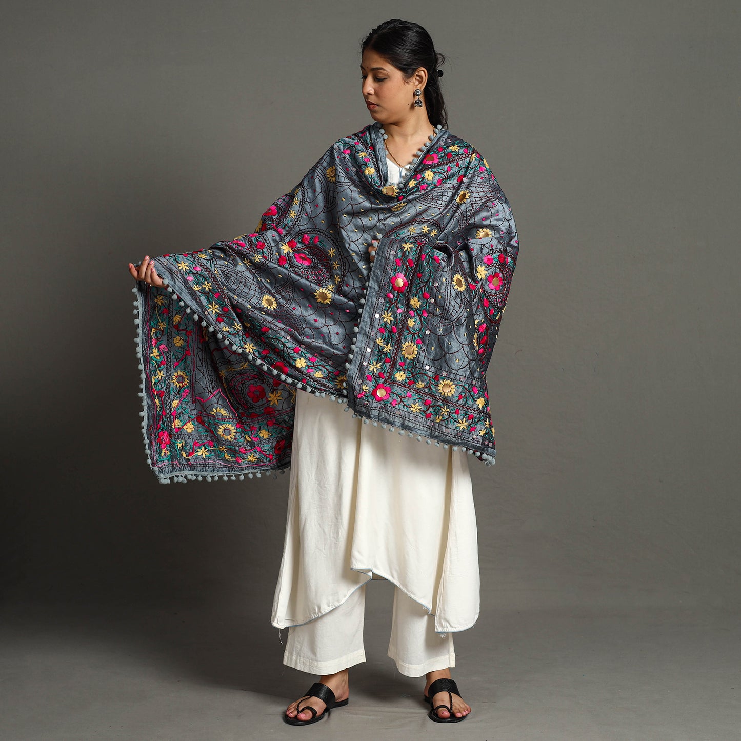 Phulkari Embroidered Dupatta