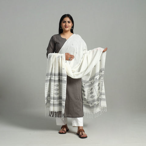 Handloom Cotton Burdwan Jamdani Dupatta 11