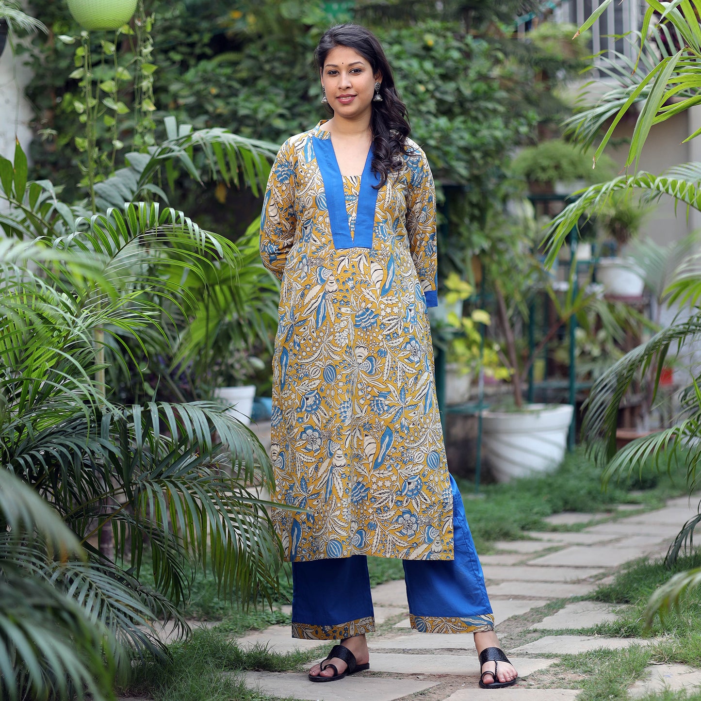 Kalamkari Kurta with Palazzo Set