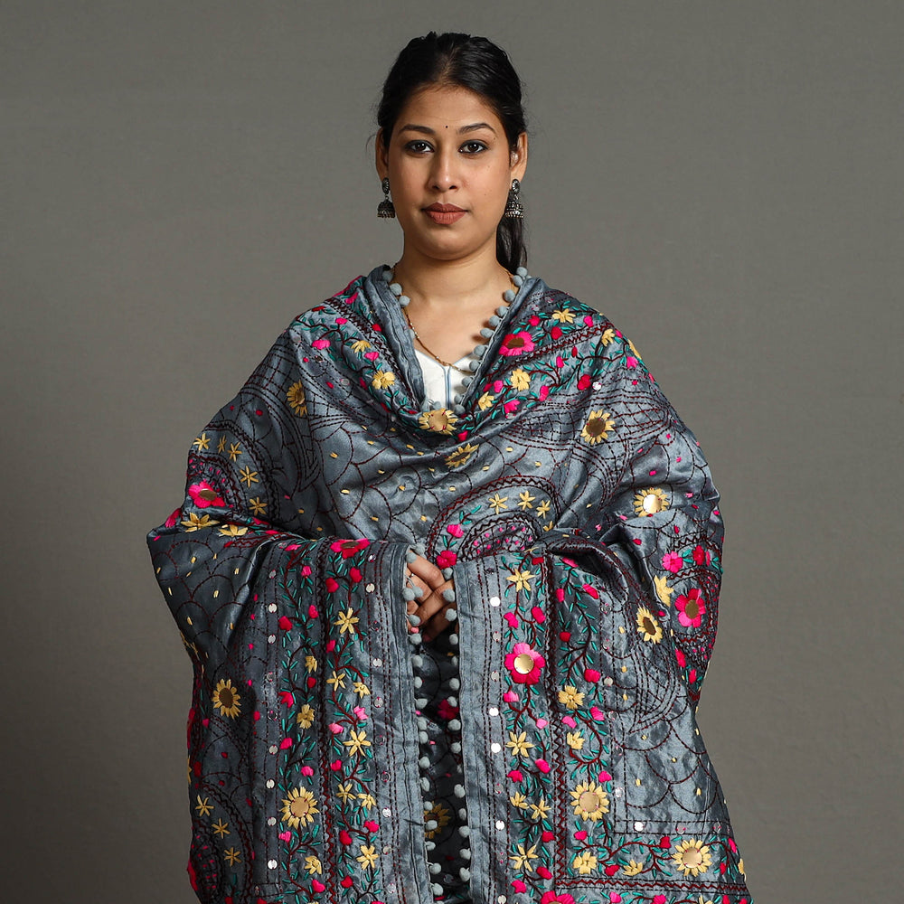 Phulkari Embroidered Dupatta