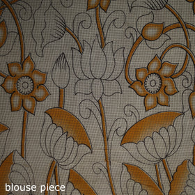 Kalamkari Printed Kota Doria Cotton Saree 31