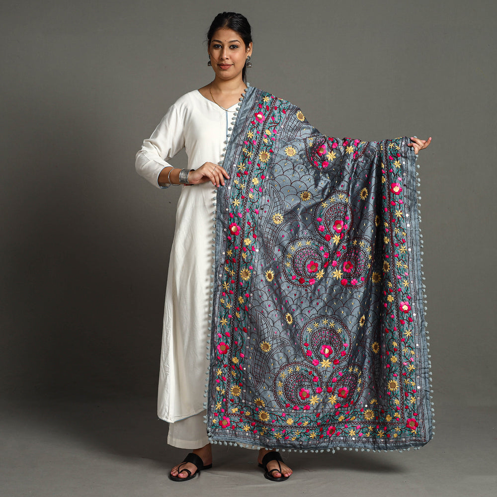 Phulkari Embroidered Dupatta