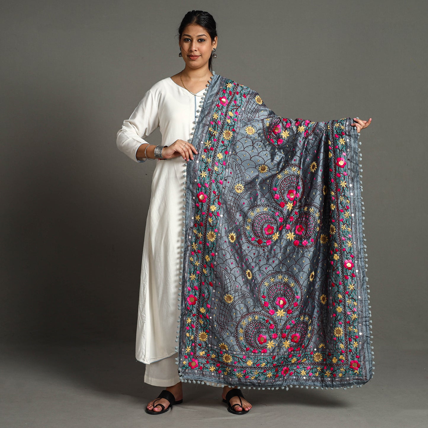 Phulkari Embroidered Dupatta