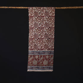 Pedana Block Print Natural Dyed Cotton Kalamkari Stole 23
