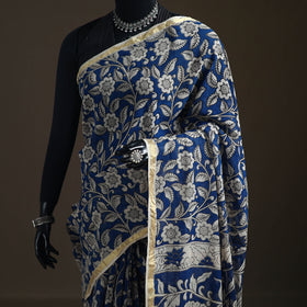 Kalamkari Printed Kota Doria Cotton Saree 32