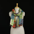 Bengal Kantha Handwork Patchwork Reversible Silk Stole 362