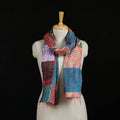 Bengal Kantha Handwork Patchwork Reversible Silk Stole 363