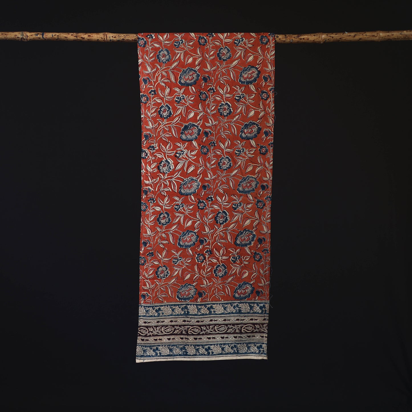 Pedana Block Print Natural Dyed Cotton Kalamkari Stole 19