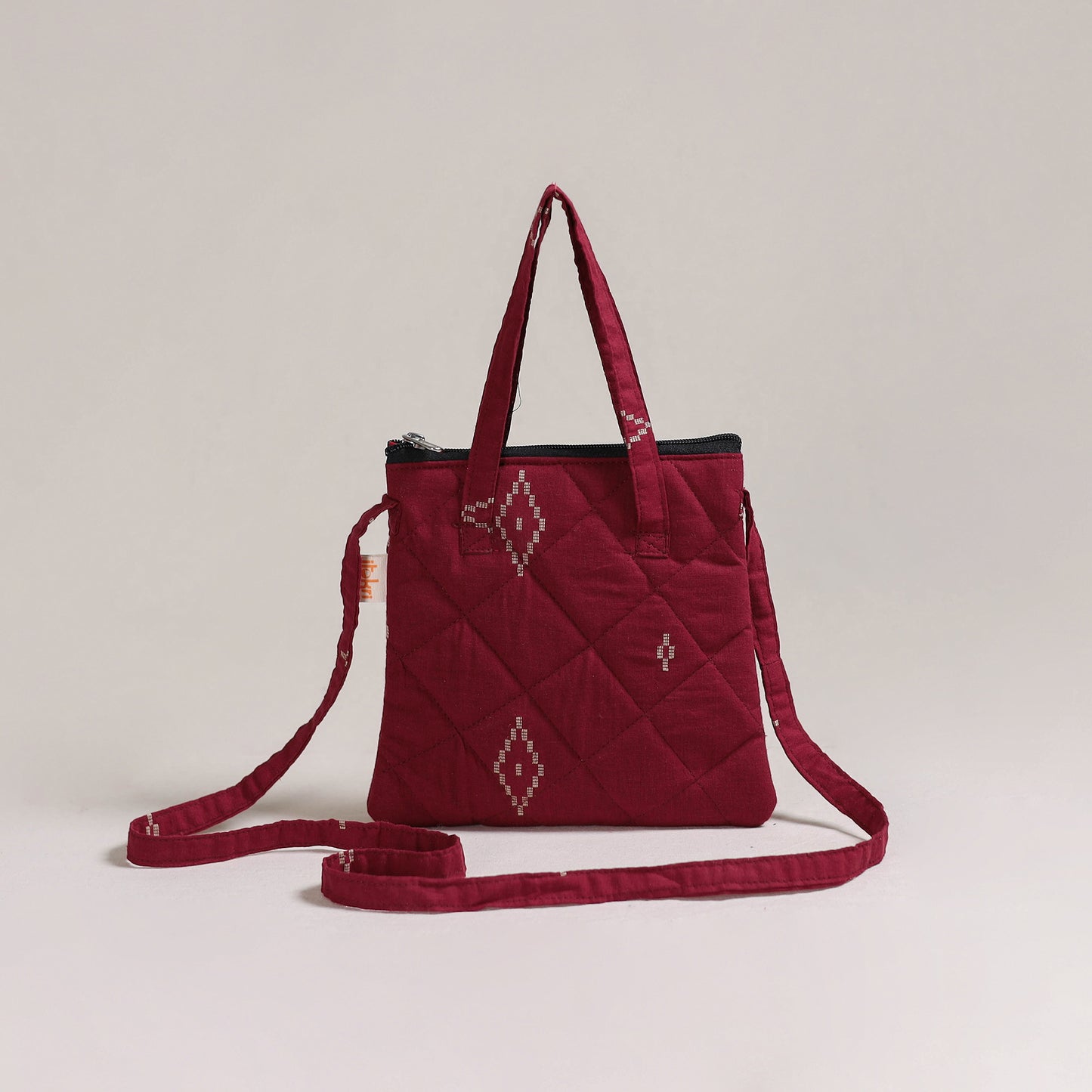 Handcrafted Quilted Sling Bag 12