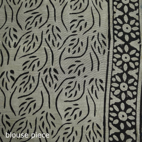 Bagru Hand Block Print Natural Dyed Mulberry Silk Saree 21