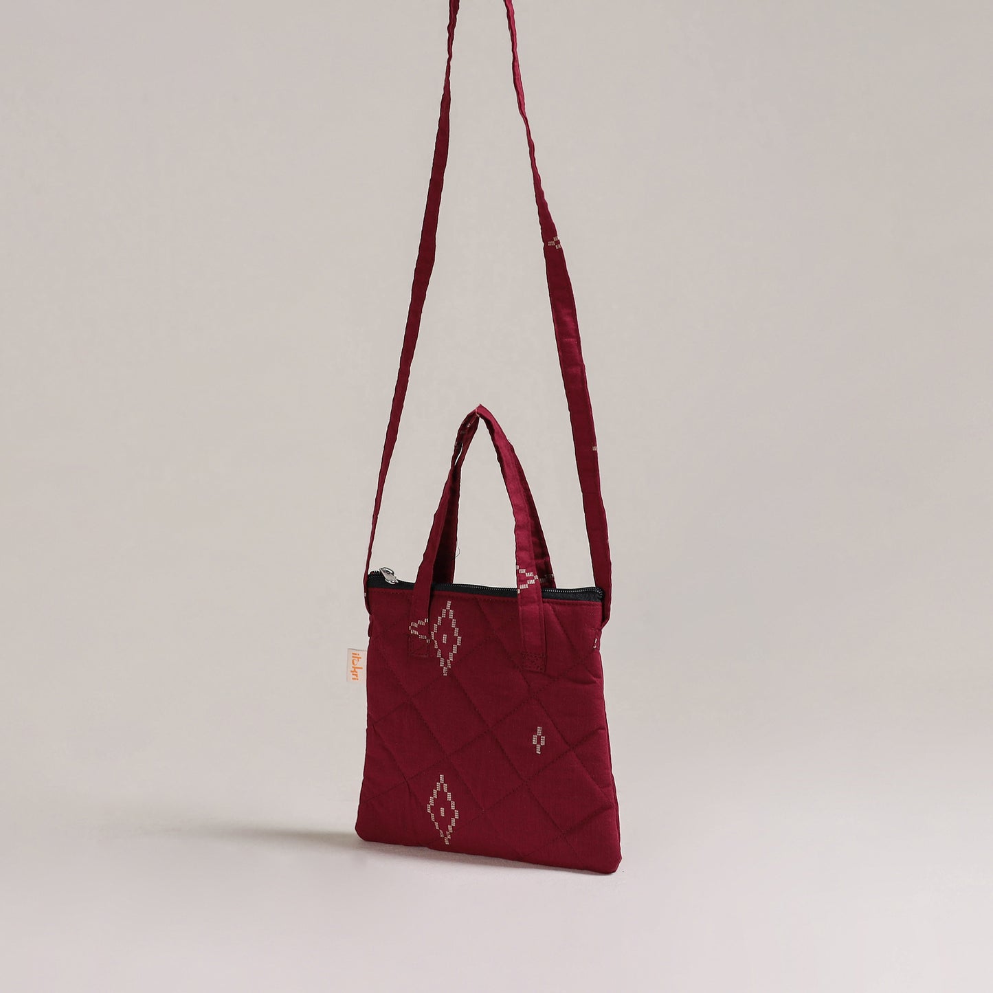 Handcrafted Quilted Sling Bag 12