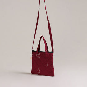 Handcrafted Quilted Sling Bag 12