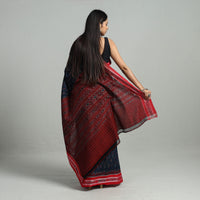 Blue - Ikat Weave Handloom Cotton Sambalpuri Saree 19