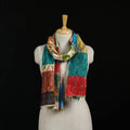 Bengal Kantha Handwork Patchwork Reversible Silk Stole 368