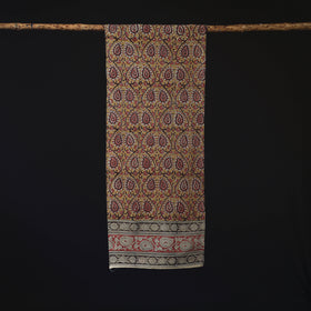 Pedana Block Print Natural Dyed Cotton Kalamkari Stole 12