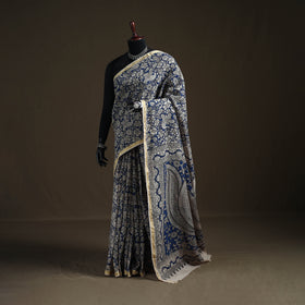Kalamkari Printed Kota Doria Cotton Saree 34