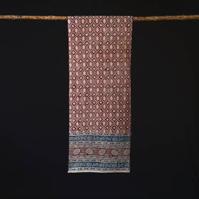 Pedana Block Print Natural Dyed Cotton Kalamkari Stole 11