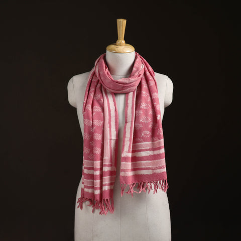 Bagru Dabu Hand Block Print Pure Merino Wool Handwoven Natural Dyed Stole 10