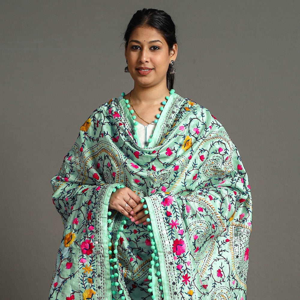 Phulkari Embroidered Dupatta