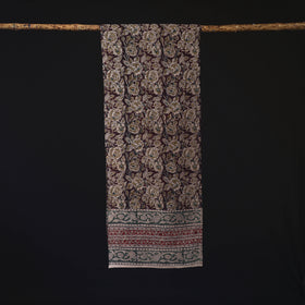 Pedana Block Print Natural Dyed Cotton Kalamkari Stole 07